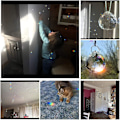 Miniatyrbild 3 av 4: Klarglas Kristallkula Prism Pendant Suncatcher 40 mm förpackning om 2