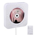 Miniatyrbild 1 av 5: Bluetooth Cd-spelare Väggmonterbar Hem Audio Boombox Med Fjärrkontroll Hifi Högtalare Full Band Fm Radio white