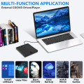 Pikkukuva 6 / 6: 7-in-1 ulkoinen CD-DVD-asema kannettavalle tietokoneelle, USB 3.0 USB C Kannettava CD/DVD ROM +/-RW DVD-soitin TF/SD-korttipaikalla