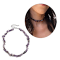 Pikkukuva 2 / 4: Värikäs luonnonkivinen choker-kaulakoru boheemi sorakivinen grunge-kaulakoru naisille