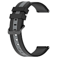 Miniatyrbild 2 av 5: För Garmin Venu 2 Plus 20 mm vertikalt tvåfärgs watch Black-Grey