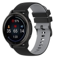 Miniatyrbillede 1 af 5: Til Suunto 5 Peak Small Plaid Texture Tofarvet silikoneurrem Black Grey