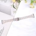 Miniatyrbilde 4 av 5: For Fitbit Versa 3 / Sense Universal Rhombus Resin Watch Band Shell White