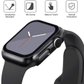 Miniatyrbild 4 av 5: Glas+ cover För Apple Watch Case 44 mm 40 mm Iwatch 42 mm 38 mm Skärmskydd + stötfångare Tillbehör för Applewatch Series 5 4 3 Se 6 White 40mm series 654 SE