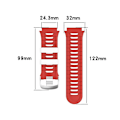 Miniatyrbild 4 av 5: För Garmin Forerunner 920xt watch i två färger stålspänne White-Red