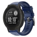 Miniatyrbilde 1 av 5: For Garmin Instinct 2 metallspenne ensfarget silikonklokkerem Midnight Blue