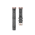 Miniatyrbilde 5 av 5: For Fitbit Charge 4 / Charge 3 / Charge3 Se Flettet Nylon Klokkebånd Plasthode Dark Gray