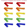 Miniatyrbild 2 av 5: 10 STK 3-bens Race Trebens Race Hållbar Fast Elastisk Bind Rpe Clrful 3 Ben Race Band fr K Vuxen utdr Kul 10 STK 3-bens Race 10 STK 3
