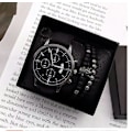 Miniatyrbillede 1 af 5: Stort urskive kalender skala frostet bælte quartz armbåndsur krone armbånd 3stk/sæt Style one suit
