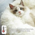Miniatyrbilde 4 av 4: Calming Dog Cat Donut Bed - Fluffy Plush Puppy Kitten Cuddler Rund Seng. Varmt og mykt kjæledyr