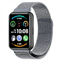 Pikkukuva 1 / 4: Milanese hienosilmäinen rannekoru ruostumattomasta teräksestä, yhteensopiva Huawei Watch Fit 2/Watch Fit 2 Active GQU:n kanssa Grey Style D