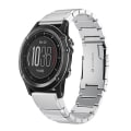 Miniatyrbilde 1 av 5: For Garmin Fenix ​​3 26mm Tortoise Shell rustfritt stål klokkebånd Sliver