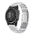 Miniatyrbillede 1 af 5: Til Garmin Fenix ​​3 26mm Tortoise Shell rustfrit stål urbånd Sliver