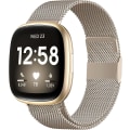 Miniatyrbild 1 av 5: Magnetiska band kompatibla med Fitbit Versa 3 och Sense Smartwatch- Multi Color Champagne Large