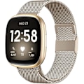 Miniatyrbilde 1 av 5: Magnetiske bånd som er kompatible med Fitbit Versa 3 og Sense Smartwatch - Multi Color Champagne Large