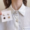 Miniatyrbillede 2 af 5: Magnet tørklæde Broche Multi-brug Magnetic Button Broche Pin Perle Pin For Damer 1
