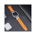 Pikkukuva 2 / 2: 360 Cover Pack Adventurer -ranneke Apple Watch Series 4 44mm Titanium ja oranssi