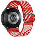 Miniatyrbillede 1 af 5: 20 mm 22 mm bånd til Samsung Galaxy Watch 4/classic/3/5/pro/active 2 Gear S3 Elastic Nylon Loop Huawei Watch Gt 2 2e 3 Pro Strap gray red 22mm