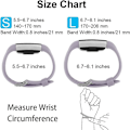 Miniatyrbillede 4 af 4: Udskiftningsbånd, der er kompatible med Fitbit Charge 2, Classic & Special Edition justerbare sportsarmbånd Lavender with Slight Gray Large