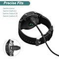 Miniatyrbillede 3 af 5: Oplader til Garmin Instinct/Instinct 2/Instinct 2S/Instinct 2X, USB-opladningskabel og portbeskytter