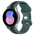 Miniatyrbilde 1 av 5: For Garmin Garminmove Style 20 mm sommerfuglspenne Tofarget silikonklokkerem Green-Black