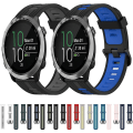 Miniatyrbild 3 av 5: För Garmin Forerunner 645 Music 20 mm vertikalt mönster tvåfärgat watch White-Black