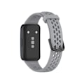 Miniatyrbilde 3 av 4: Solid Color Pustende Silikon Smartwatch Rem for Huawei Rem 8 (Grå)
