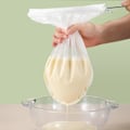 Pikkukuva 3 / 5: Pähkinämaitopussi jalustalla ja siiviläpusseilla - Uudelleenkäytettävä Pass Cloth