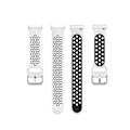 Miniatyrbild 2 av 4: För Fitbit Versa 4 / Sense 2 Dual Colour Silicone Watch Band White Black