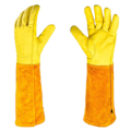Miniatyrbild 3 av 5: Trädgårdshandskar Kaktushandskar Törnsäkra plantering Skyddshandskar Långärmade Trädgårdshandskar Trädgårdsmästarpresenter Brown yellow L
