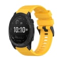 Miniatyrbilde 1 av 5: For Garmin Tactix Delta 26 mm horisontal tekstur silikonklokkerem med fjerningsverktøy Yellow