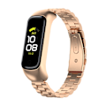 Miniatyrbilde 1 av 4: Tre-perlet armbånd i rustfritt stål for Samsung Galaxy Fit2