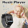 Miniatyrbilde 4 av 5: Gutter og jenter Gaming Smart Watch for barn 1,44 tommers HD-berøringsskjerm 14 puslespill Dual Camera Video