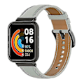 Miniatyrbilde 1 av 5: For Xiaomi Redmi Watch 2 Lite - Utbyttbar rem i äkta läder - Justerbart klockarmband Grey, Grey Style C