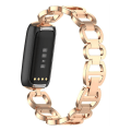 Miniatyrbillede 3 af 5: Til Fitbit Luxe Special Edition metalarmbåndsurbånd Rose Gold
