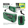 Miniatyrbild 2 av 5: De13 Crank Radio Bärbar Solar Radio Fm Am Sw Inbyggt uppladdningsbart batteri Led Dynamo