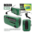 Miniatyrbilde 2 av 5: De13 Crank Radio Bærbar Solar Radio Fm Am Sw Innebygd oppladbart batteri Led Dynamo