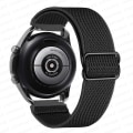 Miniatyrbild 1 av 5: 20 mm 22 mm band för Samsung Galaxy Watch 4/classic/3/5/ pro/active 2 Gear S3 Elastisk nylon Huawei Watch Gt 2 2e 3 Pro Strap Black 22mm