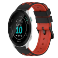Miniatyrbilde 1 av 5: For Garmin Forerunner 158 20 mm tofarget silikonklokkerem Black-White