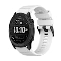Miniatyrbillede 1 af 5: Til Garmin Tactix Delta 26 mm horisontal tekstur silikone urrem med afmonteringsværktøj White