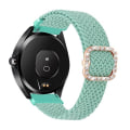 Miniatyrbilde 1 av 5: For Garmin Venu/vivoactive 3 20 mm universal justerbart flettet elastisk diamantspenne klokkebånd Grass Green