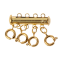 Miniatyrbilde 1 av 5: Fjærspenne i rustfritt stål Hummerspenner Koblinger Gliderørlås Avstandslås Multistrenger Magnetisk Gold 4 layer