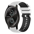 Miniatyrbild 1 av 5: För Garmin Vivomove Style 20 mm rutigt watch i två färger i silikon White-Black