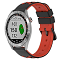 Miniatyrbild 1 av 5: För Garmin Approach S40 20mm Tvåfärgad porös watch Black-Red