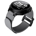 Miniatyrbillede 4 af 5: Til Garmin Forerunner 735xt Hook And Loop Fastener Nylon Watch Band Grey