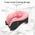 Miniatyrbild 2 av 5: U-formad Resekudde i Memory Foam, Bekväm Nackkudde, Grå