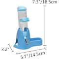 Miniatyrbilde 2 av 5: 3 i 1 Hamster Hengevannsflaske Kjæledyr Automatisk Dispenser Med Base For Dverghamster Mus Rotte Pinnsvin blue 80ML