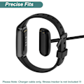 Pikkukuva 3 / 5: Latauskaapeli Fitbit Charge 5 / Fitbit Charge 6 / Fitbit Luxe - Varaosalaturi [2 kpl, 3,3ft/1m]