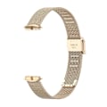 Miniatyrbillede 2 af 5: Til Fitbit Luxe Clip-on Metal Watch Band Champagne Gold