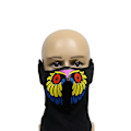 Miniatyrbild 1 av 4: LED-mask LED-ljudaktiverade masker EDC-fest Halloween Paradigm Cykelmask